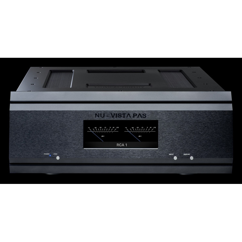 Musical Fidelity Nu-Vista PAS, frontal negro