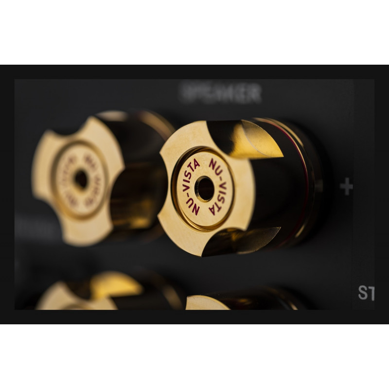 Musical Fidelity Nu-Vista PAS, detalle de los bornes de altavoz