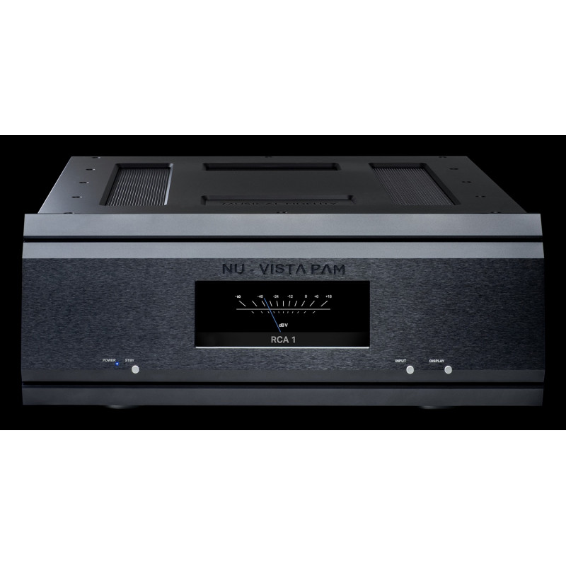 Musical Fidelity Nu-Vista PAM, frontal negro