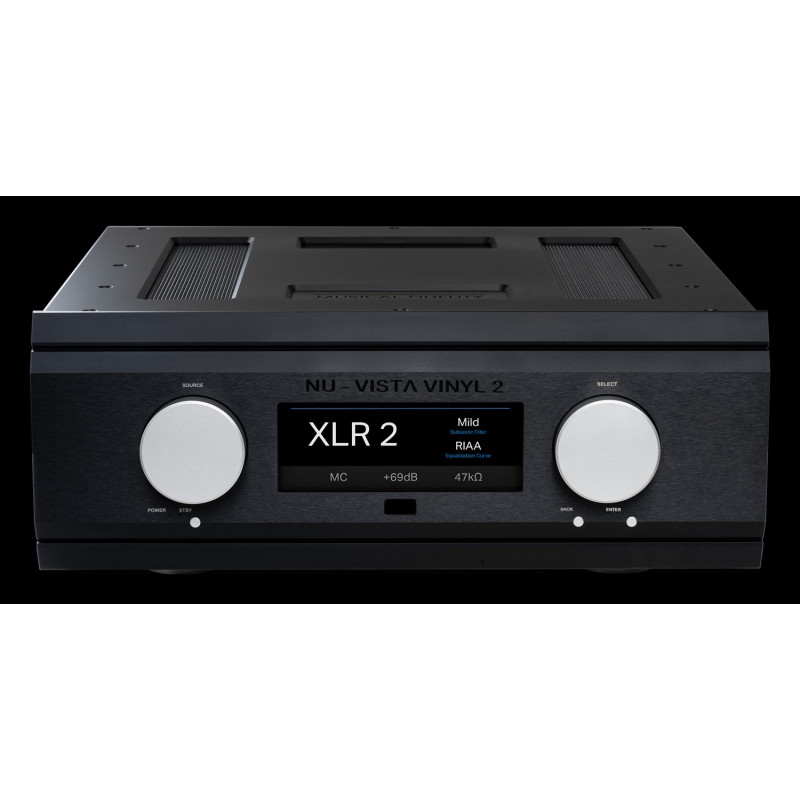 Musical Fidelity Nu-Vista Vinyl 2, frontal negro