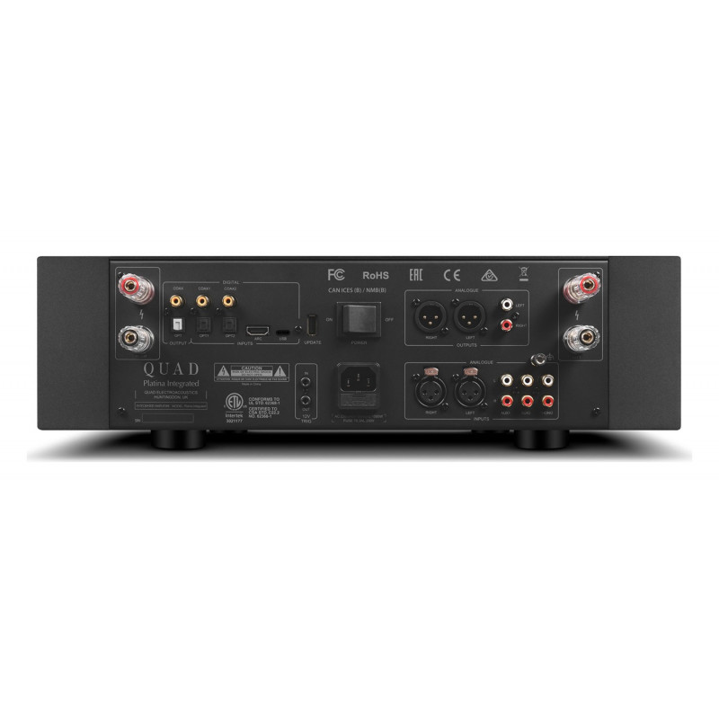 Quad Platina Integrated, trasera con las conexiones