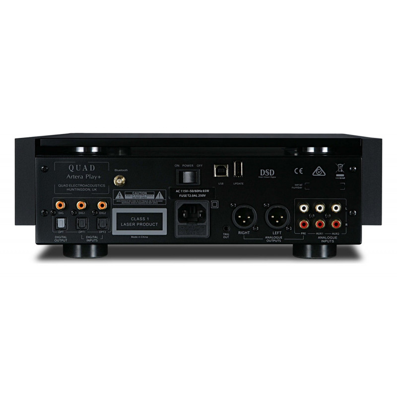 Quad Artera Play+, trasera con las conexiones