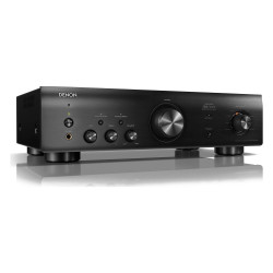 Denon PMA-600NE, vista en ángulo en negro