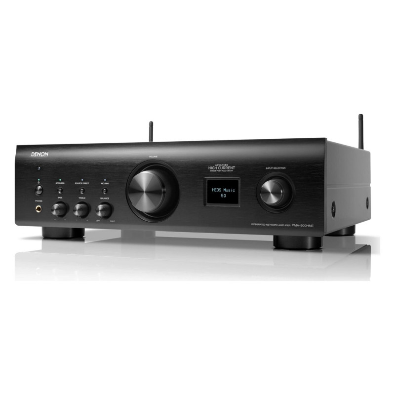 Denon PMA-900HNE, vista en ángulo en negro