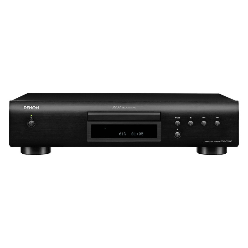 Denon DCD-600NE, vista frontal en negro
