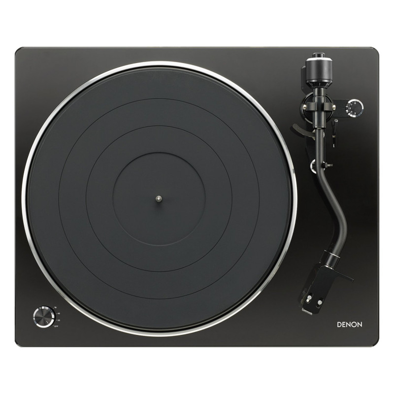 Denon DP-400, vista superior en negro