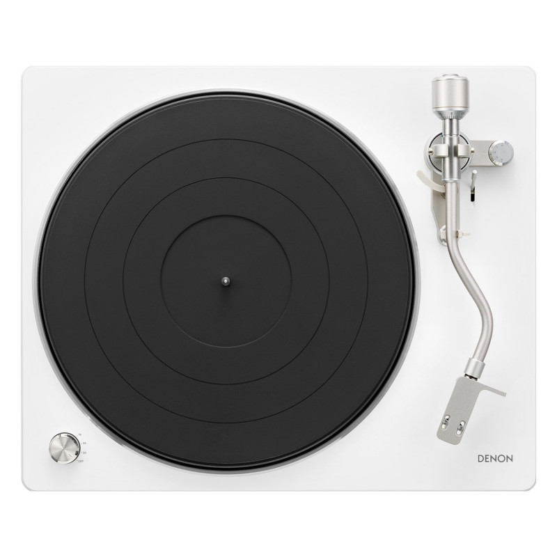 Denon DP-450USB, vista superior en blanco