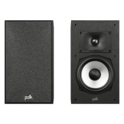 Polk Monitor XT20, pareja de frente, una con rejilla y otra sin ella