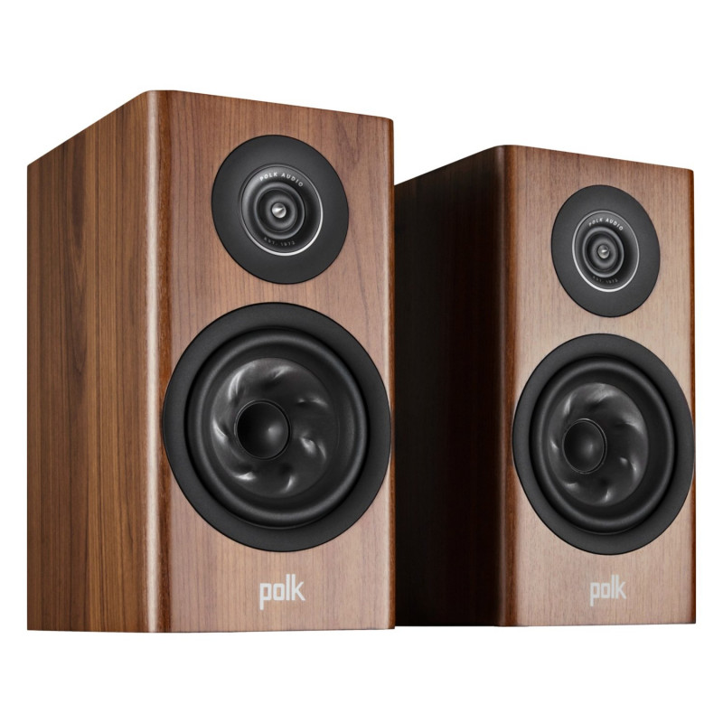Polk Reserve R100, pareja en ángulo en nogal