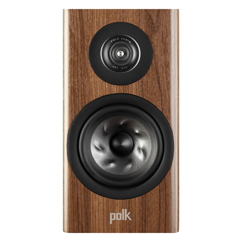 Polk Reserve R100, vista frontal en nogal