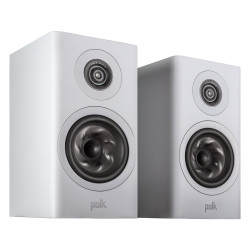 Polk Reserve R100, pareja en ángulo en blanco