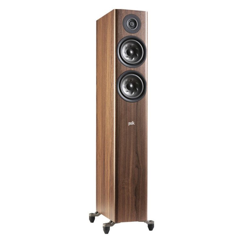 Polk Reserve R500, columna en ángulo en nogal
