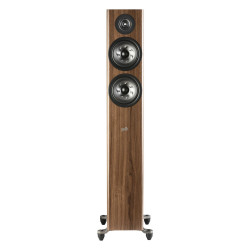 Polk Reserve R500, vista frontal en nogal