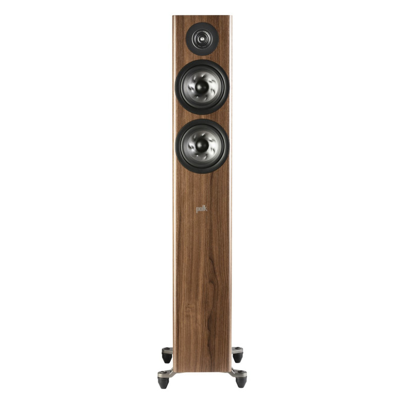 Polk Reserve R500, vista frontal en nogal