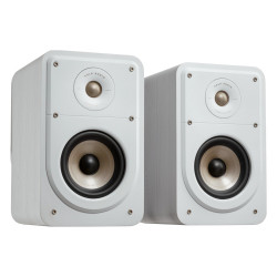 Polk Signature Elite ES15, pareja en ángulo en blanco