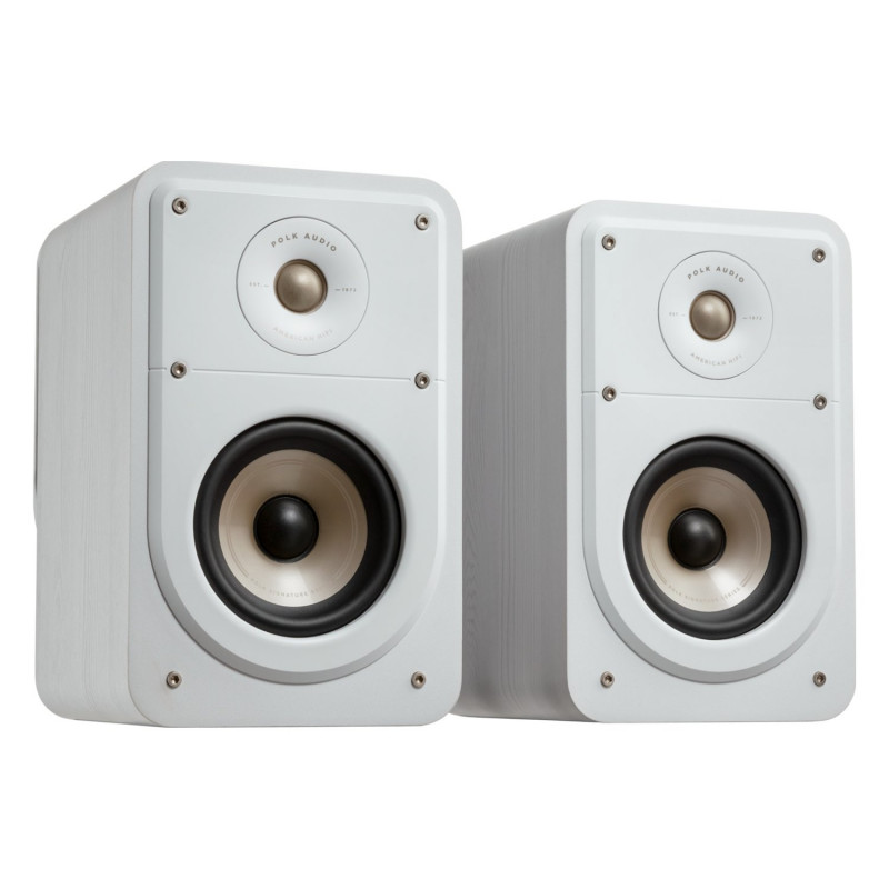Polk Signature Elite ES15, pareja en ángulo en blanco