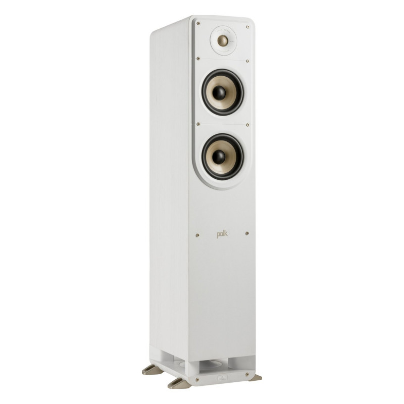 Polk Signature Elite ES50, columna en ángulo en blanco