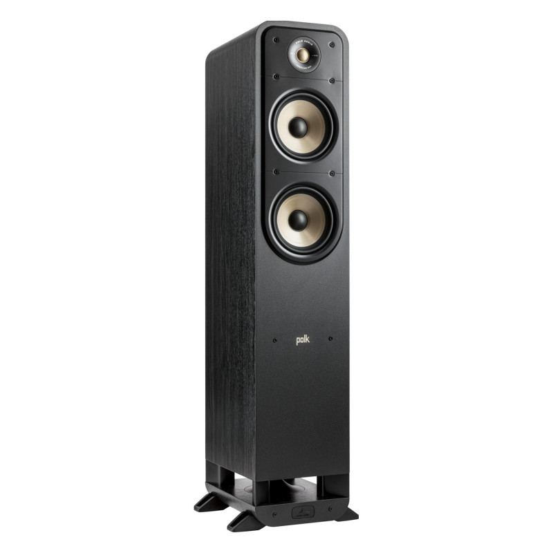 Polk Signature Elite ES55, columna en ángulo sin rejilla en negro