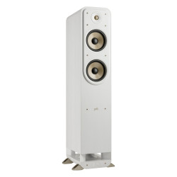 Polk Signature Elite ES55, columna en ángulo en blanco