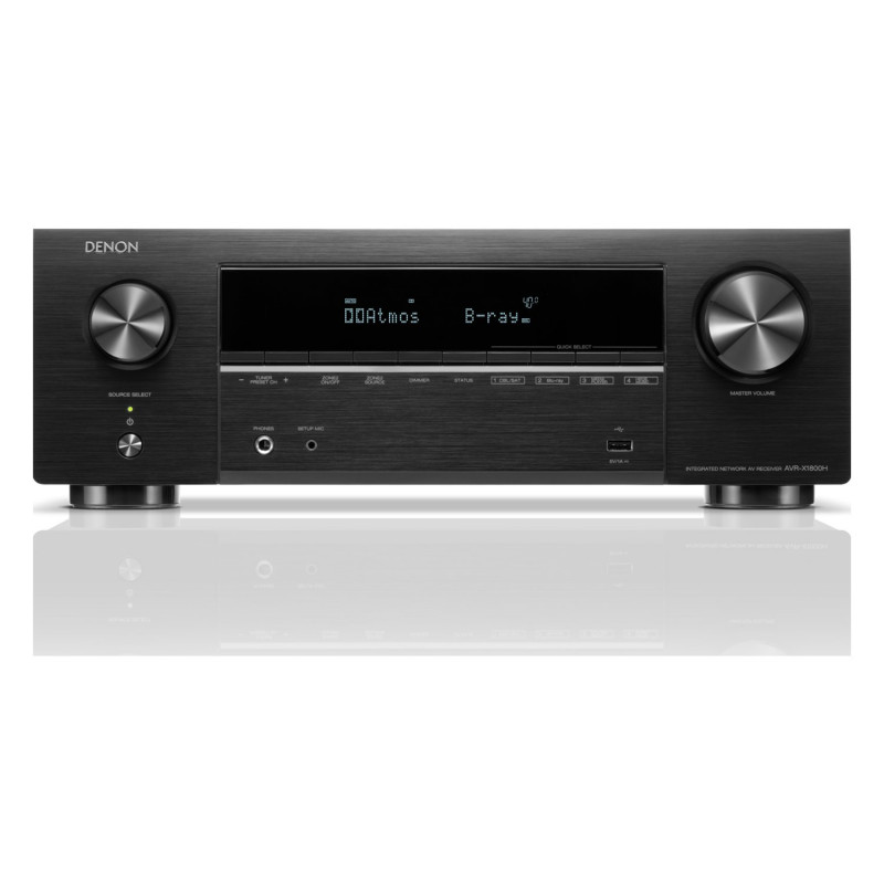 Denon AVR-X1800H, vista frontal