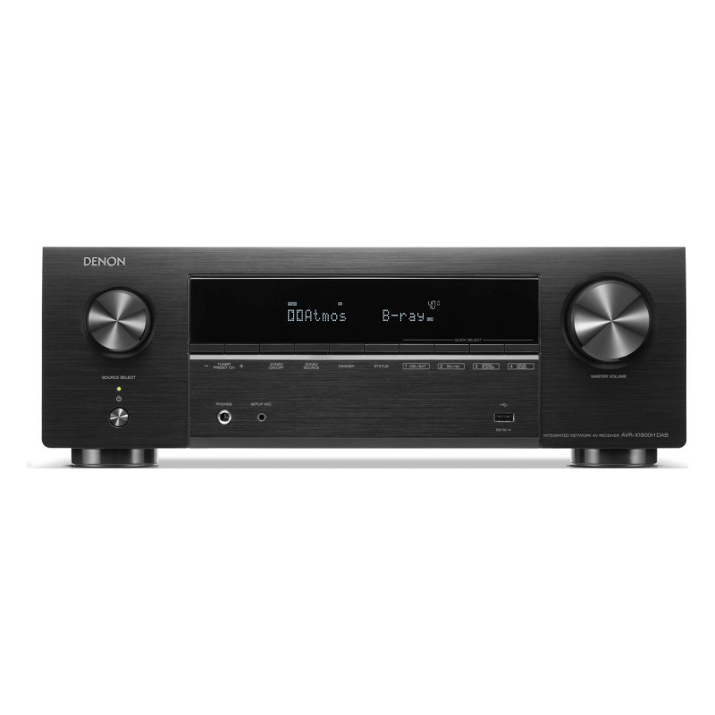 Denon AVR-X1800H DAB, vista frontal