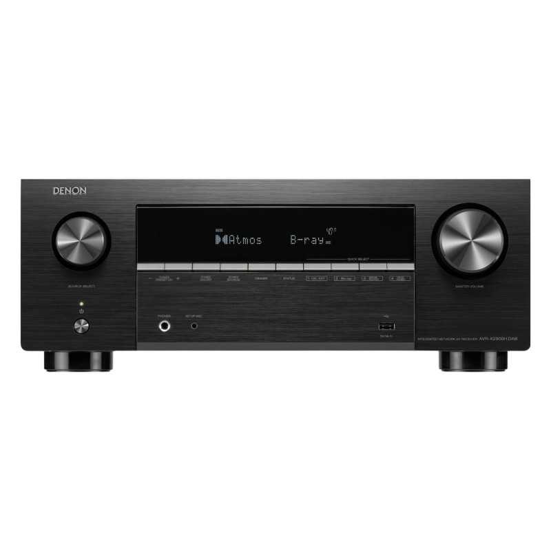 Denon AVR-X2900H DAB, vista frontal