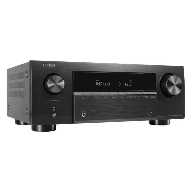 Denon AVR-X2900H DAB, vista en ángulo