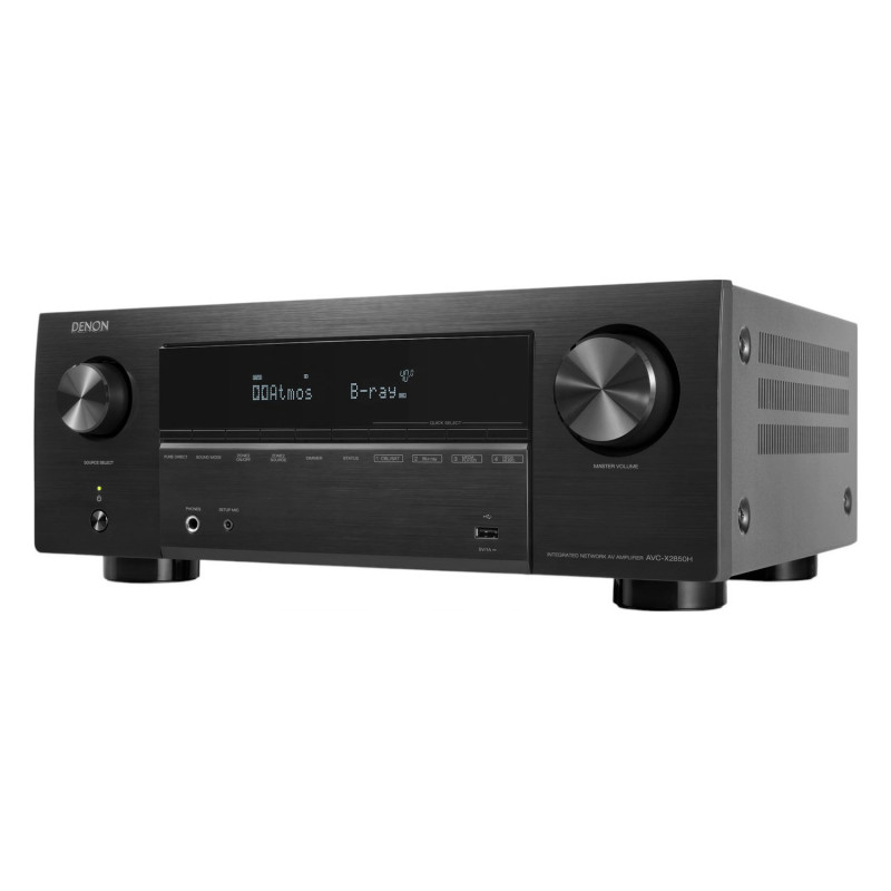 Denon AVC-X2850H, vista en ángulo desde la derecha