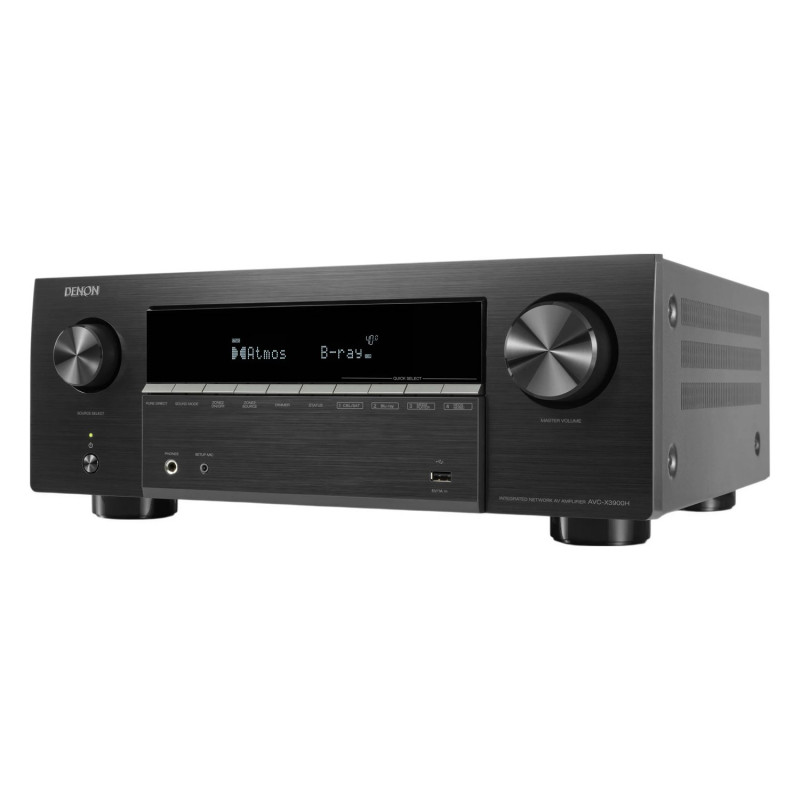 Denon AVC-X3900H, vista en ángulo desde la izquierda