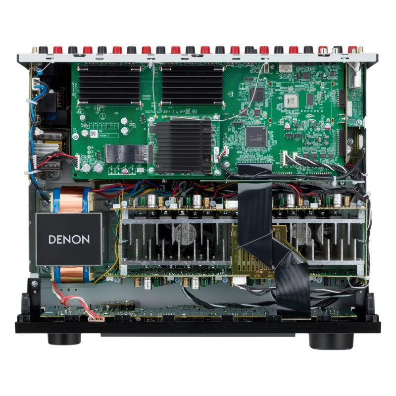 Denon AVC-X3900H, por dentro, vista superior