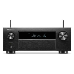 Denon AVC-X4800H, vista frontal en negro