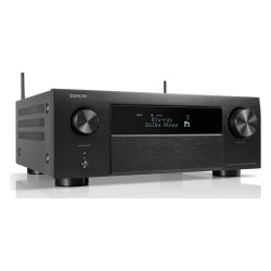 Denon AVC-X4800H, vista en ángulo en negro