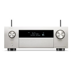 Denon AVC-X4800H, vista frontal en plata