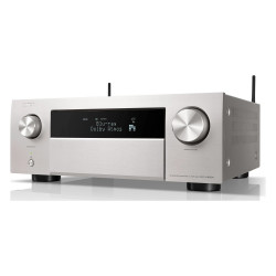 Denon AVC-X4800H, vista en ángulo en plata