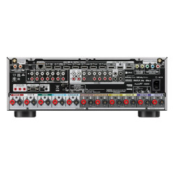 Denon AVC-X4800H, panel trasero en plata