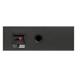 Polk Monitor XT30, trasera con el puerto bass reflex y los bornes