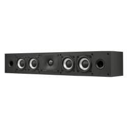 Polk Monitor XT35, vista en ángulo sin rejilla en negro