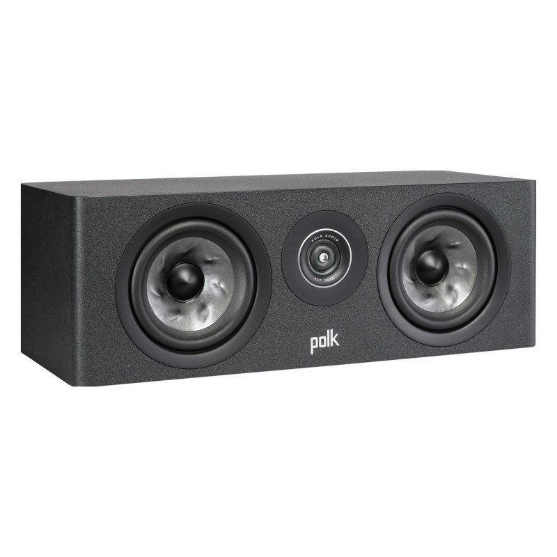 Polk Reserve R300, vista en ángulo sin rejilla en negro