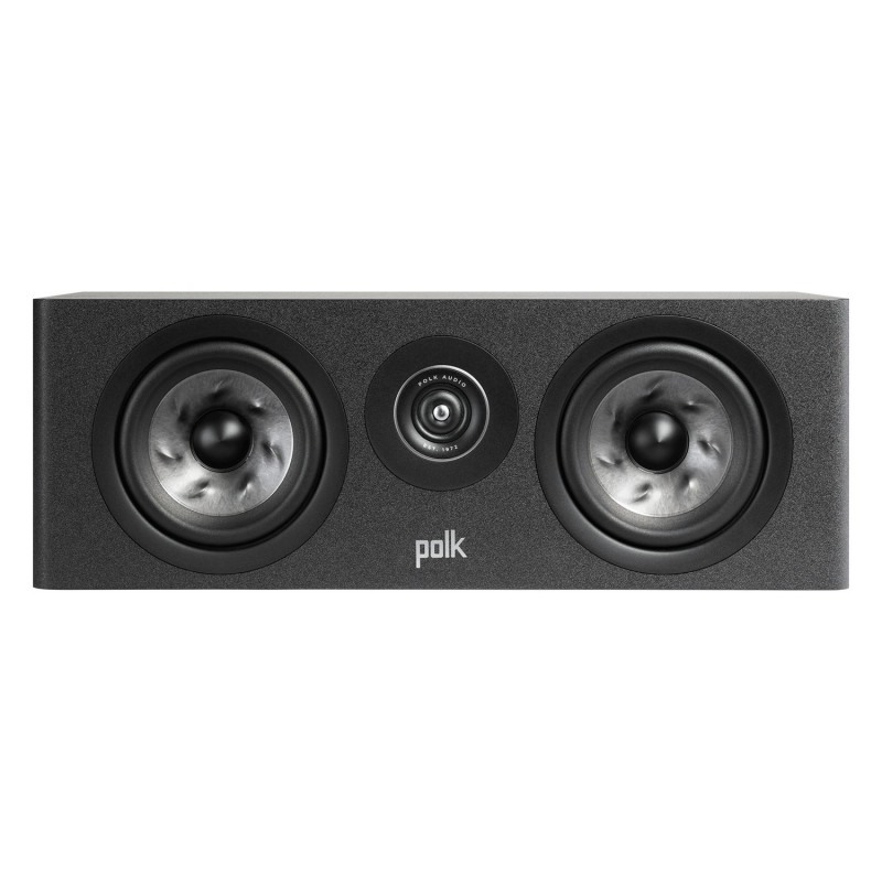 Polk Reserve R300, vista frontal sin rejilla en negro