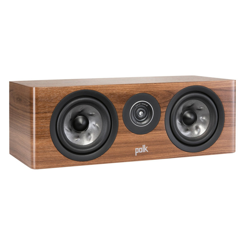 Polk Reserve R300, vista en ángulo en nogal