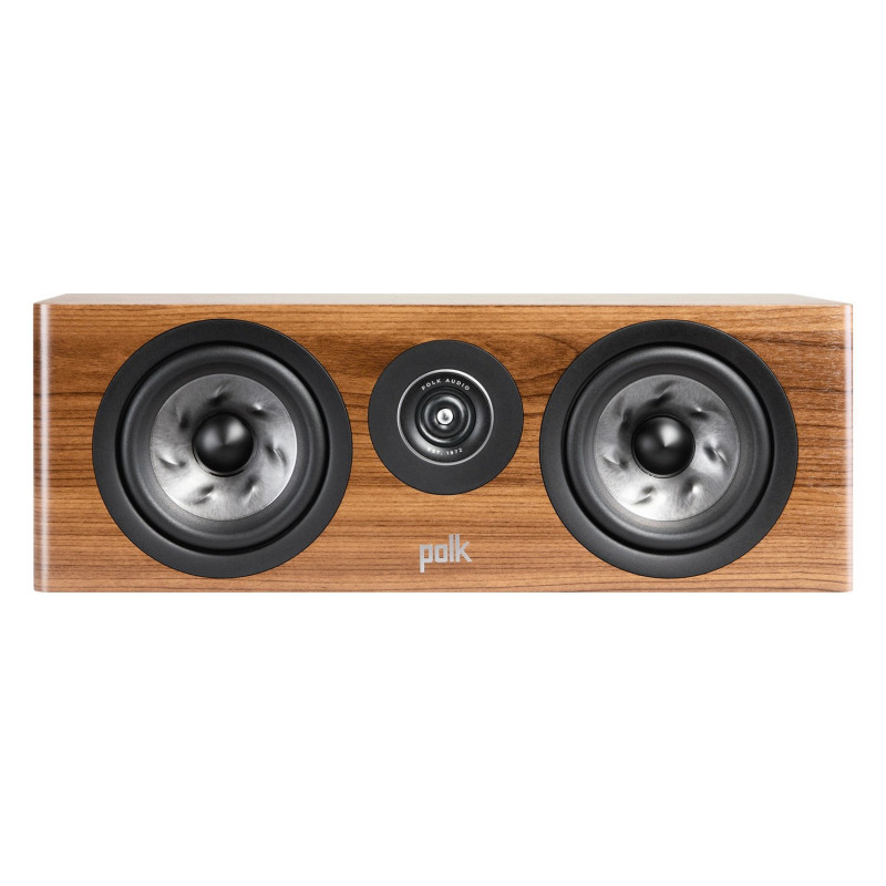 Polk Reserve R300, vista frontal en nogal
