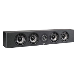 Polk Reserve R350, vista en ángulo sin rejilla en negro