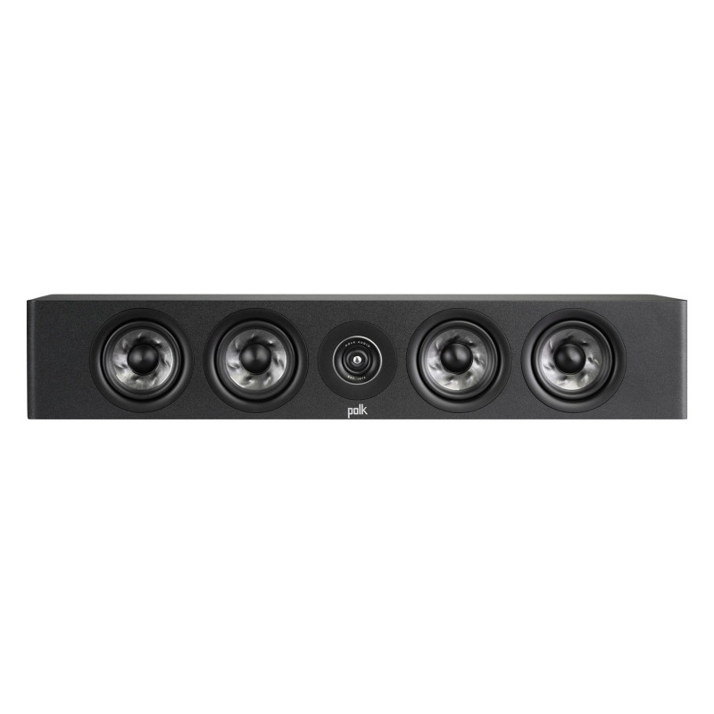Polk Reserve R350, vista frontal sin rejilla en negro