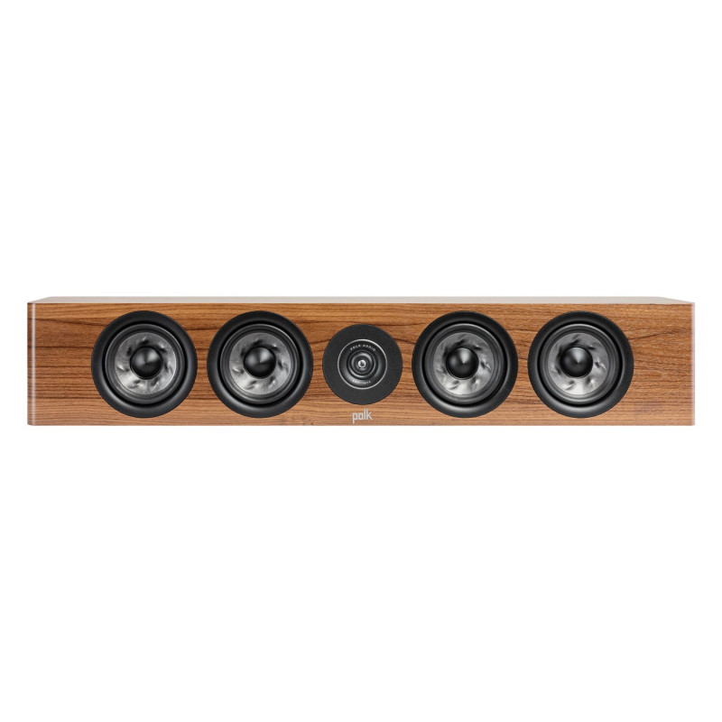 Polk Reserve R350, vista frontal en nogal