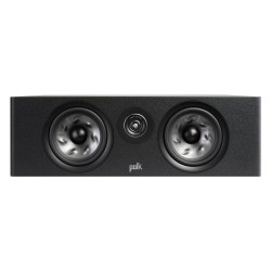 Polk Reserve R400, vista frontal sin rejilla en negro
