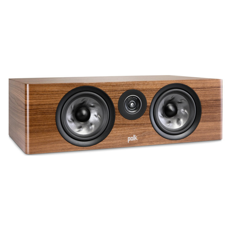 Polk Reserve R400, vista en ángulo en nogal