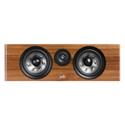 Polk Reserve R400, vista frontal en nogal