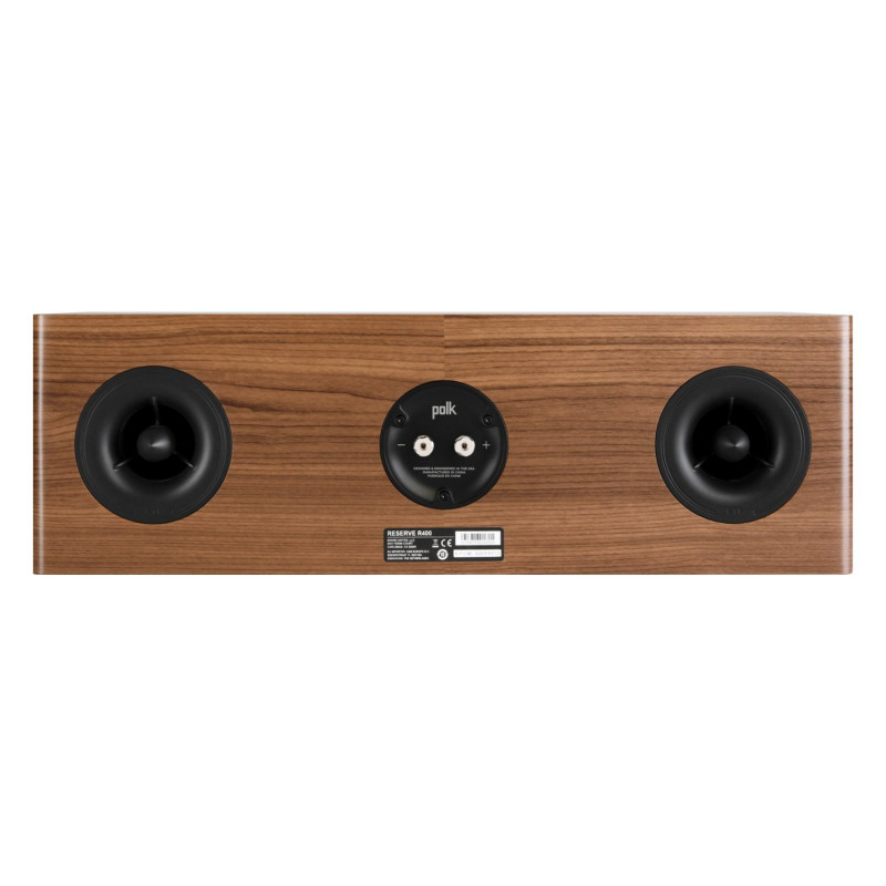 Polk Reserve R400, trasera en nogal