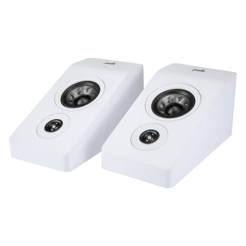 Polk Reserve R900, pareja en ángulo en blanco