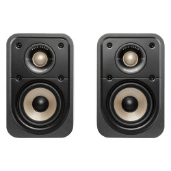 Polk Signature Elite ES10, pareja de frente sin rejilla en negro
